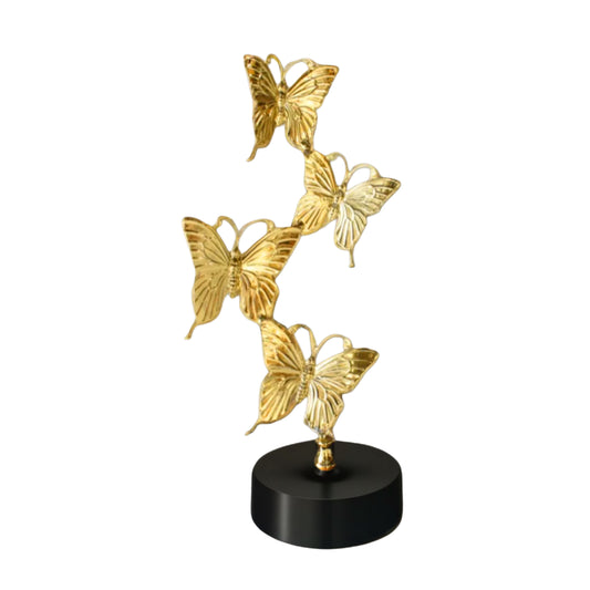 Élement Papillons Décoratif en Métal Dorée 34cm