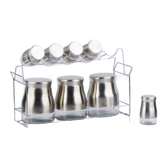 Série Boîtes à Épices en Verre 9 Pièces