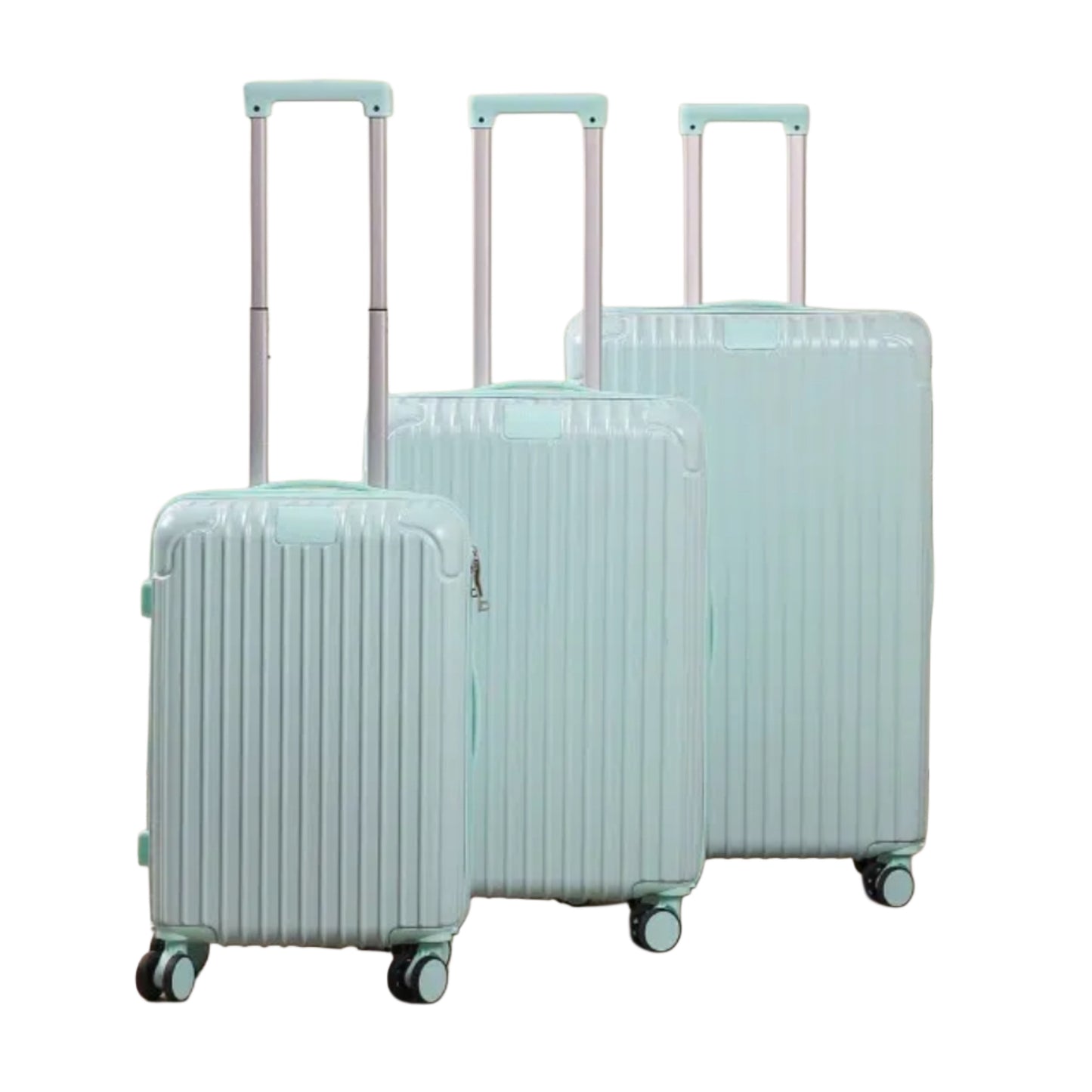 Série de 3 Valises incassables ABS - Turquoise