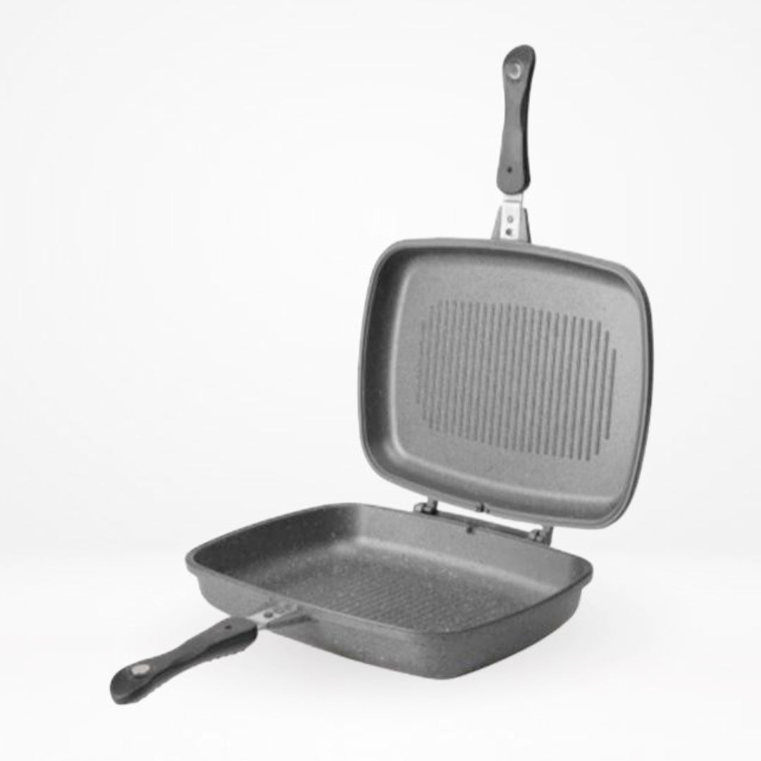 Poêle Double Grille En Granite O.M.S