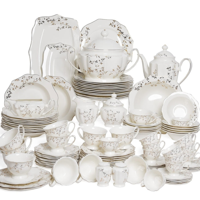 Service À Table En Porcelaine 109 Pièces